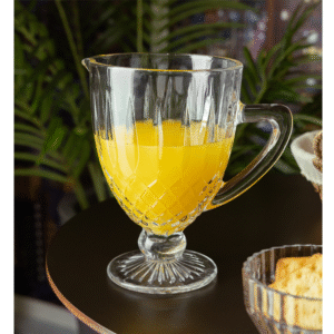 JARRA VIDRO GREEK 01 Litro Elegante e Resistente Ideal para Sucos, Agua e Refrigerantes