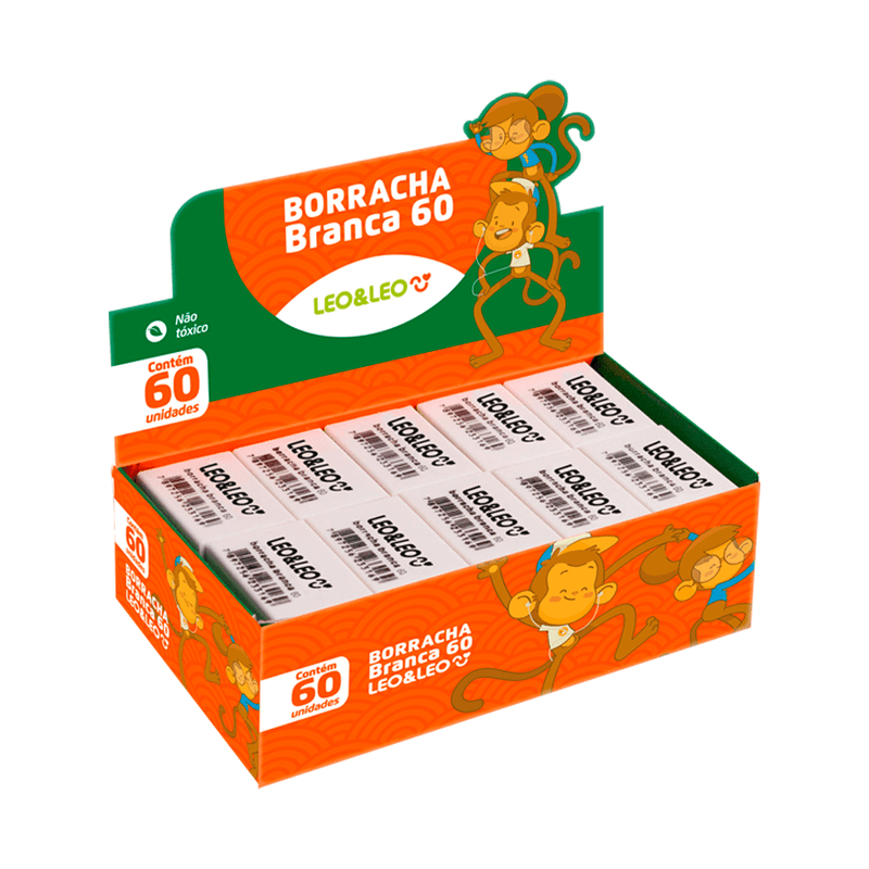 Borracha Branca 60 Caixa C/60 Und Leo & leo - Imagem 2