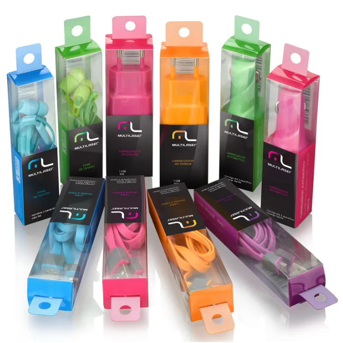 CABO CARREGADOR SMARTPHONE DE CELULAR CONECTOR USB - CABO CELULAR - CONVERSORES - Imagem 8