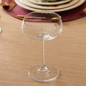 Taça Coupe Iduna Optic 300ml Cristal Ecológico Bohemia Ideal P/ Martini, Daiquiri Cosmopolitan Vinho