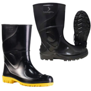 Bota Galocha de PVC Impermeável Antiderrapante Cano Médio Ideal para Motoboy, Pesca, Construção e Limpeza Profissional