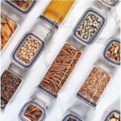 Pote Hermético de 1,5 Litros Organizador de Alimentos Empilhável com Vedação para Cozinha - Imagem 6