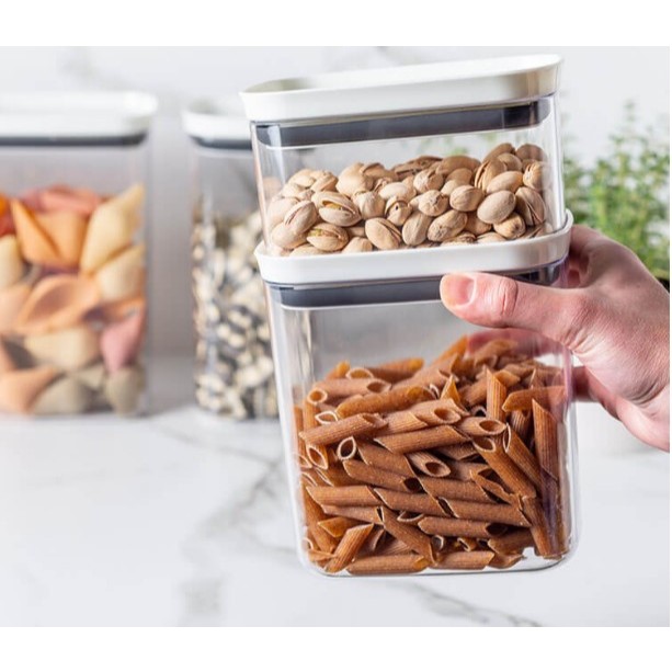 Pote Hermético Organizador para Alimentos com Anel de Vedação Empilhável - 450 ML - Imagem 5