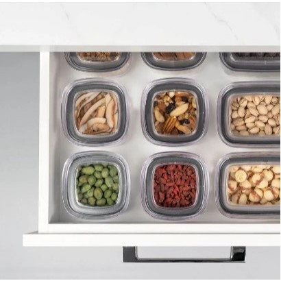 Pote Hermético Organizador para Alimentos com Anel de Vedação Empilhável - 450 ML - Imagem 7