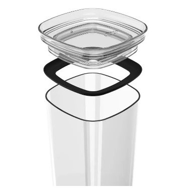 Pote Hermético de 1,5 Litros Organizador de Alimentos Empilhável com Vedação para Cozinha - Imagem 4